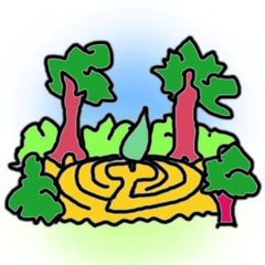 Cartoon image of labyrinth