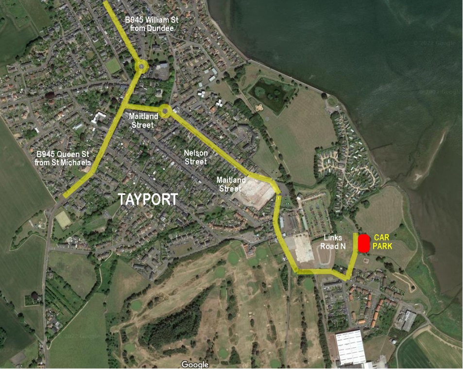 Map of where car park is